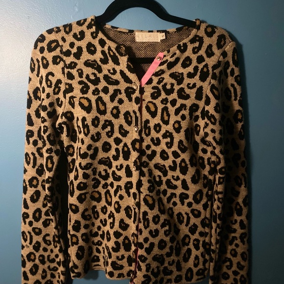 Vintage from my own collection, Leopard Print Cardigan - Picture 1 of 6